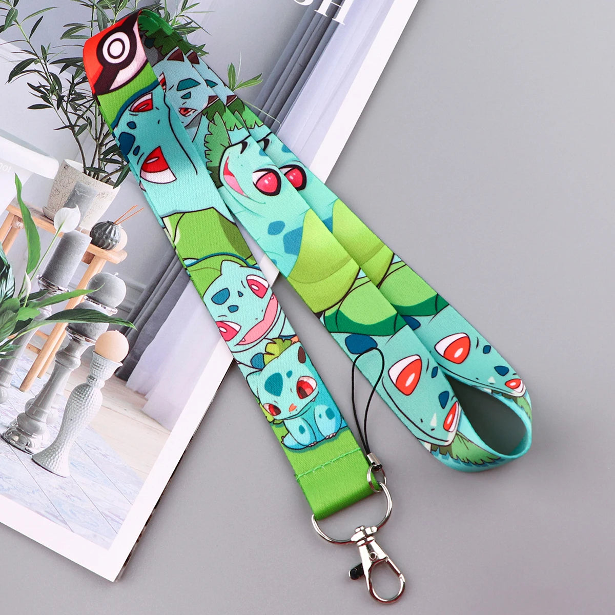 Lanyards Keychain Animated Cartoon Badge Holder ID Credit Card Pass Hang Rope Lanyard For Keys Anime Accessories Gifts