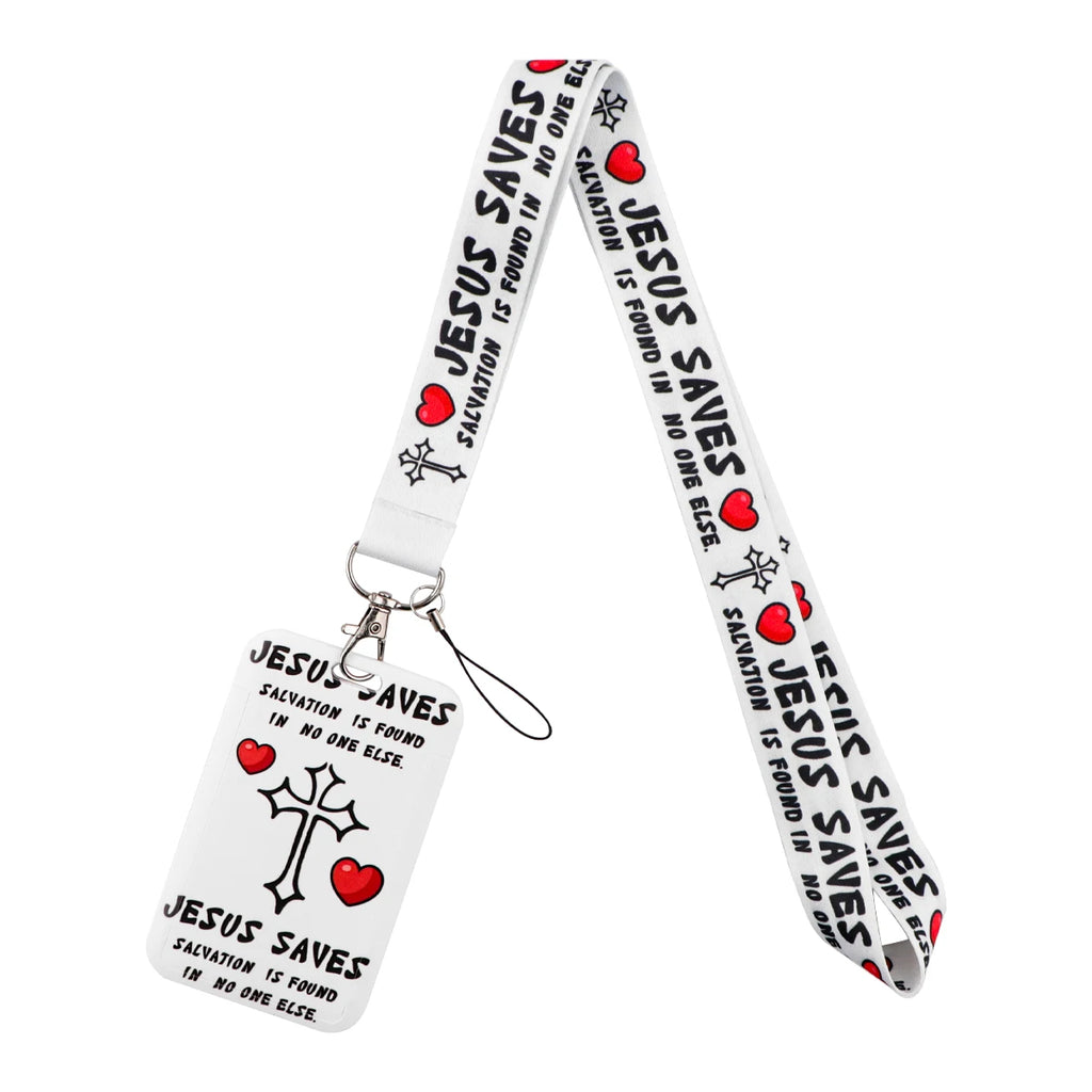 Mix Theme Cartoon Quotations Lanyard For Student Bus ID Card Cute Cat Dog Keychain Badge Holder Keyring Neck Straps Accessories